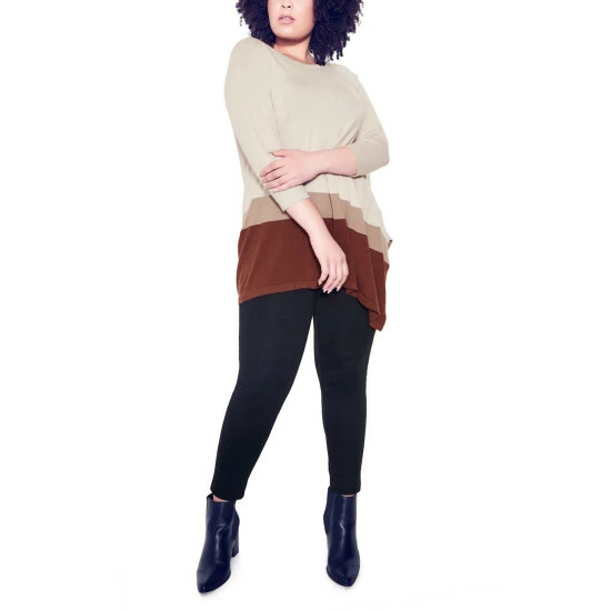 Evans Asymmetrical Splice Sweater For Female 9 Evans Asymmetrical Splice Sweater For Female - Image 7