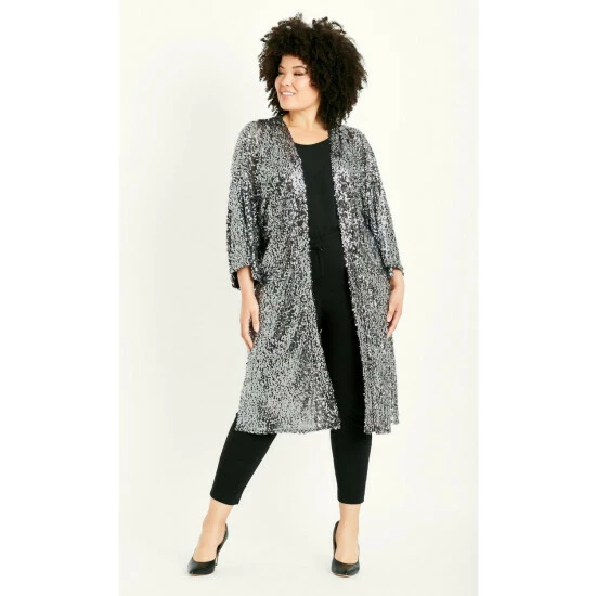 Evans Sequin Kimono For Female 6 Evans Sequin Kimono For Female - Image 4