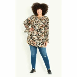 Evans Symbolize Pintuck Tunic Top For Female -Cheap Evans Clothing Store unnamed file 789