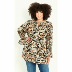 Evans Symbolize Pintuck Tunic Top For Female -Cheap Evans Clothing Store unnamed file 791