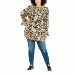 Evans Symbolize Pintuck Tunic Top For Female -Cheap Evans Clothing Store unnamed file 793