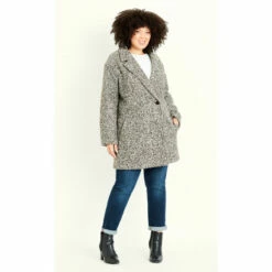 Evans Teddy Button Coat For Female 13 Evans Teddy Button Coat For Female -Cheap Evans Clothing Store unnamed file 818
