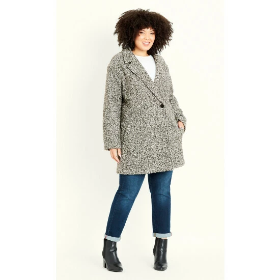 Evans Teddy Button Coat For Female 7 Evans Teddy Button Coat For Female - Image 5