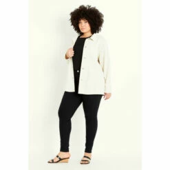 Evans Twill Plain Jacket For Female