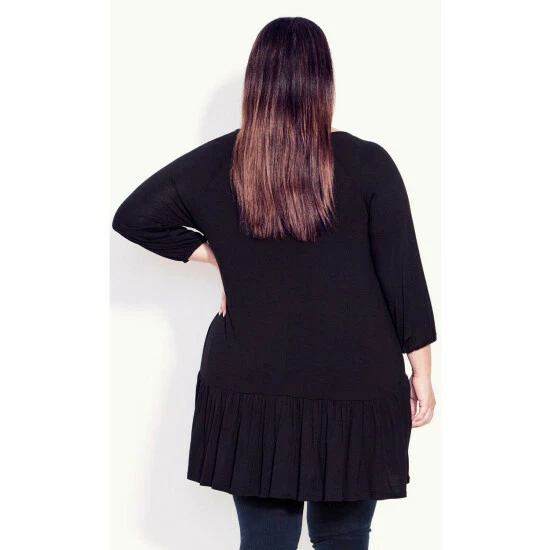 Evans Plain Tiered Tunic Top For Female 4 Evans Plain Tiered Tunic Top For Female - Image 2