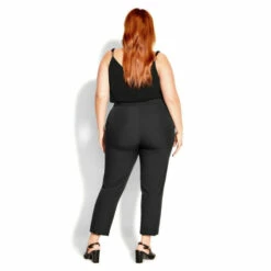 Evans Naples Tapered Trousers - Long For Female -Cheap Evans Clothing Store unnamed file 874