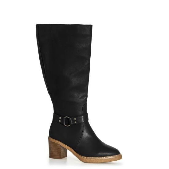 Evans Extra Wide Fit Clarissa Heeled Boots For Female 9 Evans Extra Wide Fit Clarissa Heeled Boots For Female - Image 7