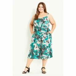 Evans Jumpsuit Tropical For Female -Cheap Evans Clothing Store unnamed file 913