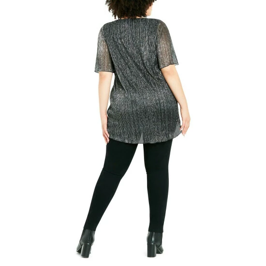 Evans Plisse Short Sleeve Top For Female 4 Evans Plisse Short Sleeve Top For Female - Image 2