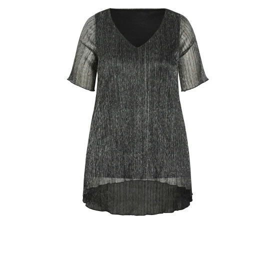 Evans Plisse Short Sleeve Top For Female 5 Evans Plisse Short Sleeve Top For Female - Image 3