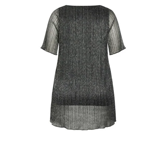 Evans Plisse Short Sleeve Top For Female 6 Evans Plisse Short Sleeve Top For Female - Image 4