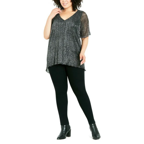 Evans Plisse Short Sleeve Top For Female 7 Evans Plisse Short Sleeve Top For Female - Image 5