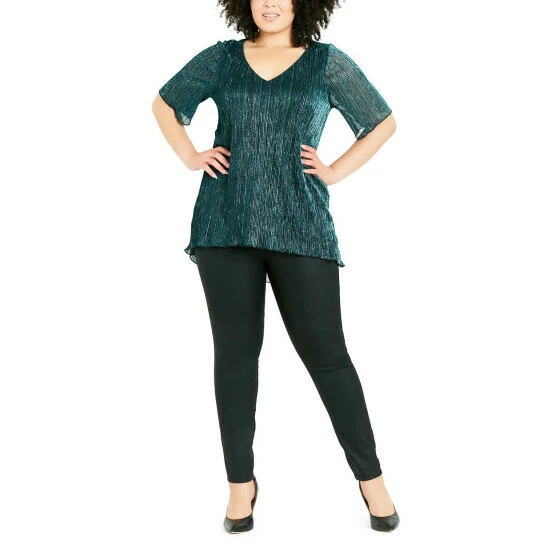 Evans Plisse Short Sleeve Top For Female 8 Evans Plisse Short Sleeve Top For Female - Image 6