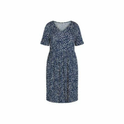 Evans Spot Short Sleeve Dress For Female 8 Evans Spot Short Sleeve Dress For Female -Cheap Evans Clothing Store unnamed file 94