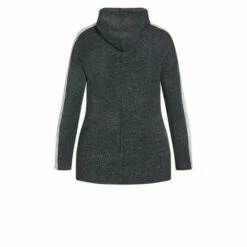 Evans Colour Block Hooded Jumper For Female -Cheap Evans Clothing Store unnamed file 945