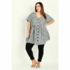 Evans Gingham Button Tunic For Female 2 Evans Gingham Button Tunic For Female -Cheap Evans Clothing Store unnamed file 947