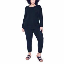 Evans Mixed Texture Top For Female