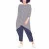 Evans Oversize Hanky Hem Stripe Tunic Top For Female -Cheap Evans Clothing Store unnamed file 984