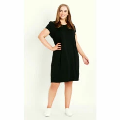 Evans Plain Swing Dress For Female